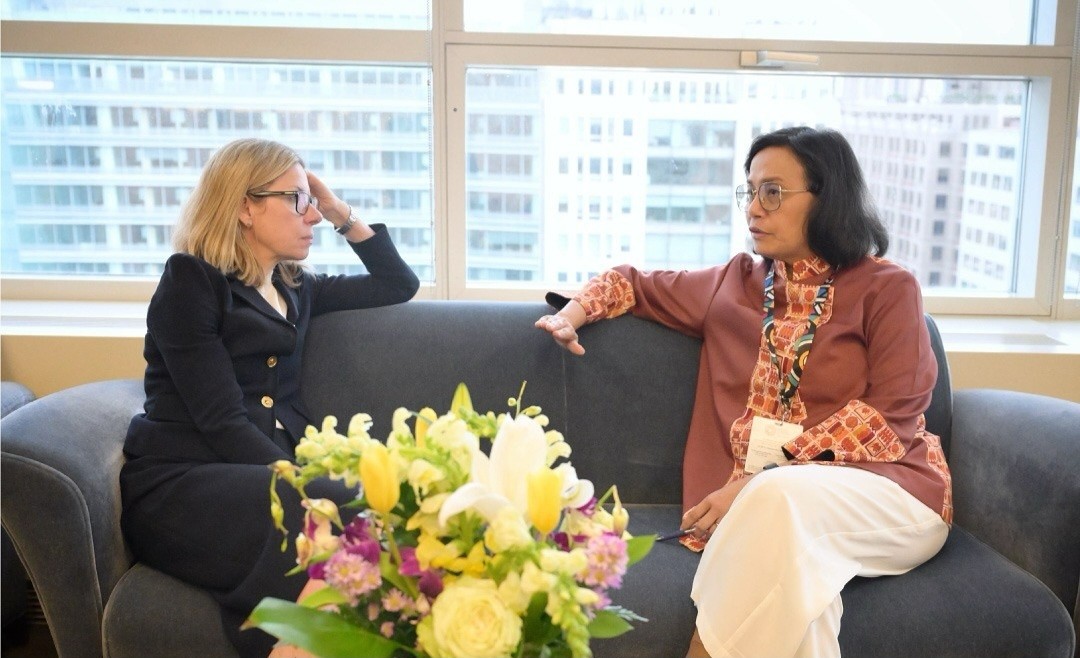 Bertemu Managing Director Bank Dunia, Sri Mulyani Bahas Isu Tarif Resiprokal dan Dinamika Global. Foto: Instagram Sri Mulyani.