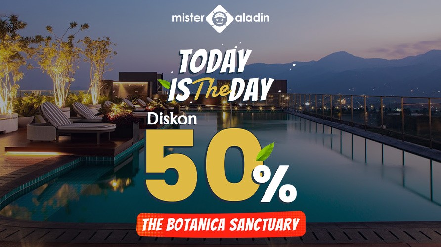 Liburan Nyaman Bikin Lebih Terjangkau dengan Diskon Hotel 50 Persen. (Foto Mister Aladin)