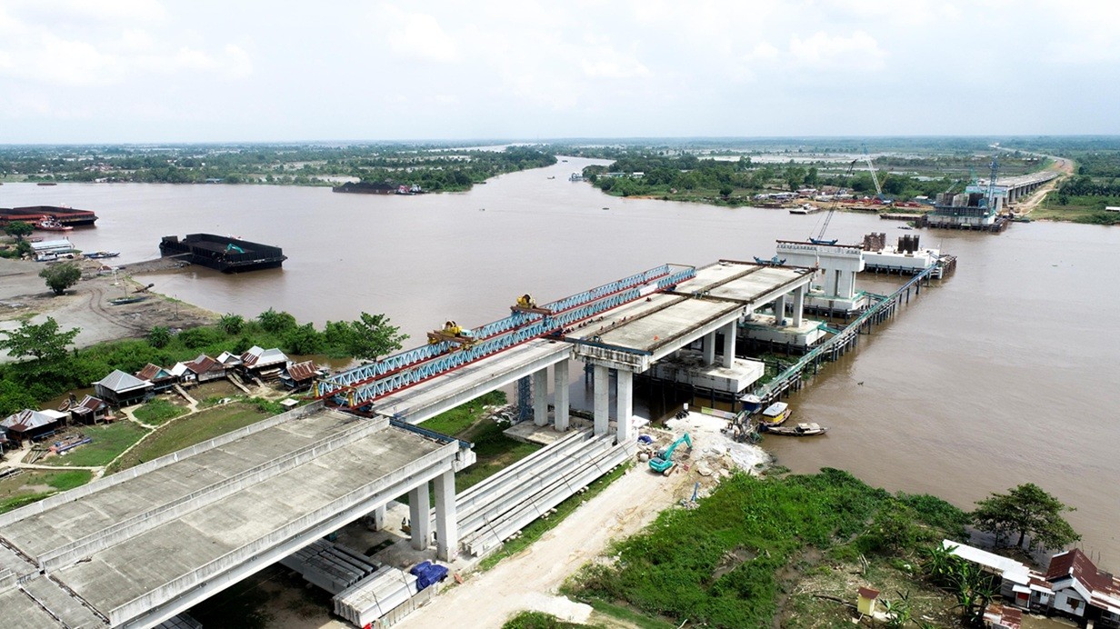 Waskita Karya (WSKT) Kebut Pengerjaan Tol Palembang-Betung, Jadi Kado Lebaran Tahun Depan. (Foto Istimewa)