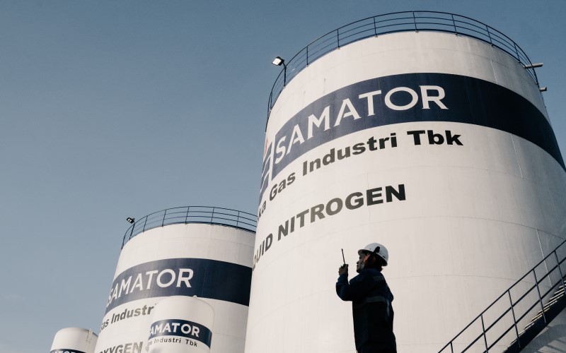 PT Samator Indo Gas Tbk (AGII) mencatat penurunan laba bersih pada 2024 di tengah kenaikan pendapatan. (Foto: Dok. Samator)