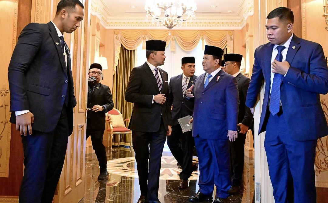 Prabowo Dijemput Langsung Putra Mahkota Brunei Menuju Istana Nurul Iman (FOTO:Dok Biro Sekretaris Presiden/Binti M)