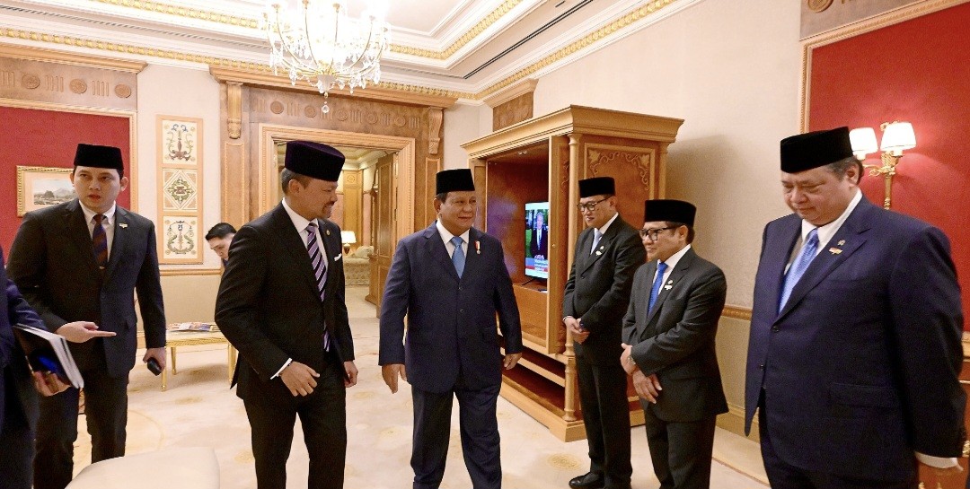 Prabowo ke Sultan Bolkiah: Saya Sering ke Brunei, Rasanya Ingin Tinggal Lebih Lama di Sini (FOTO:Dok Sekretaris Presiden/Binti M)