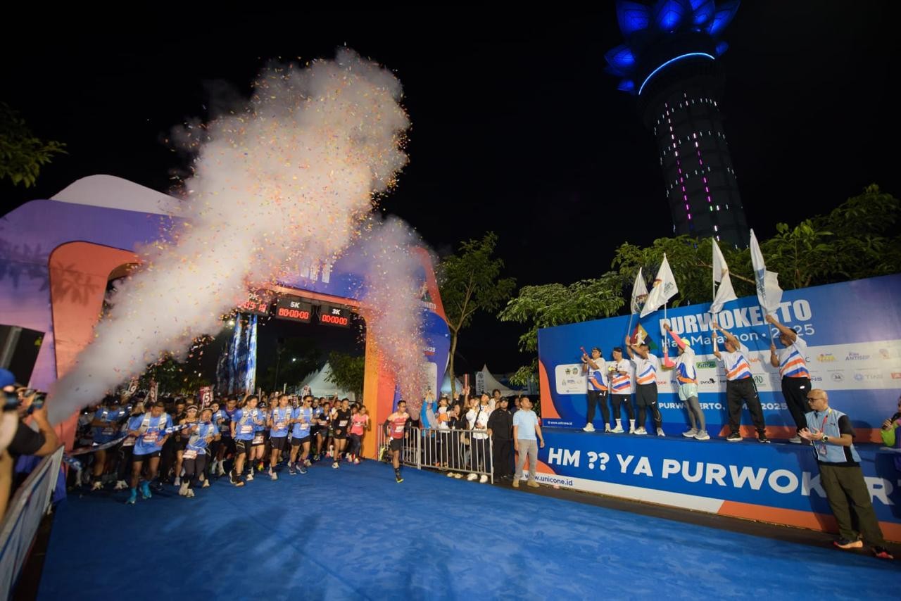 BRI (BBRI) Dukung Purwokerto Half Marathon 2025, Dorong Sport Tourism dan Pemberdayaan UMKM Lokal. (Foto Istimewa/BRI)