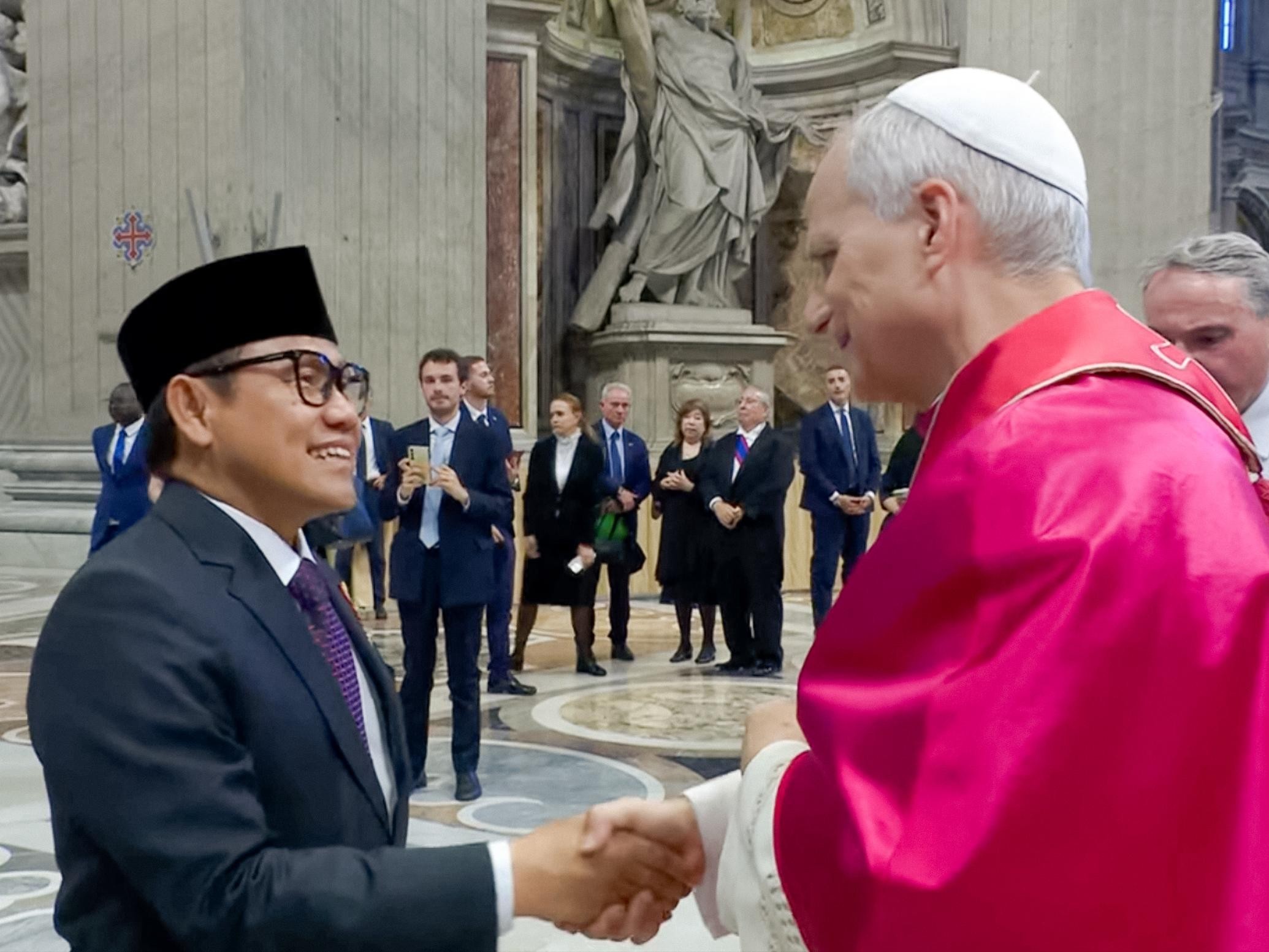 Jadi Utusan Presiden, Cak Imin Hadiri Pelantikan Paus Leo XIV di Vatikan (FOTO:Humas Kementerian Pemberdayaan/ Binti M)