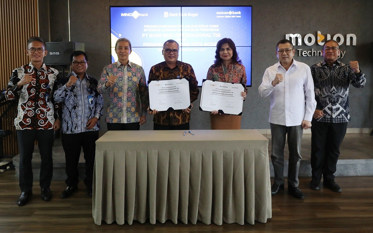 Perluas Akses Perbankan Digital, MNC Bank (BABP) Berkolaborasi dengan BPR Bank Kota Bogor. (Foto Anggie/IMG)