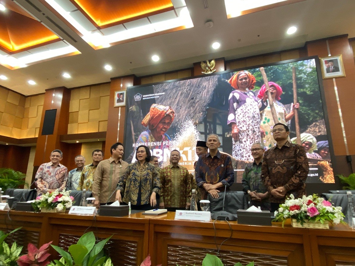 Sri Mulyani Ungkap Pemicu APBN Surplus di April 2025. (Foto Anggie/IMG)