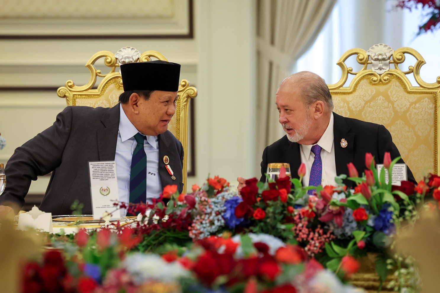 Momen Prabowo Hadiri Jamuan Kenegaraan di Istana Negara Malaysia. (Foto Istimewa)