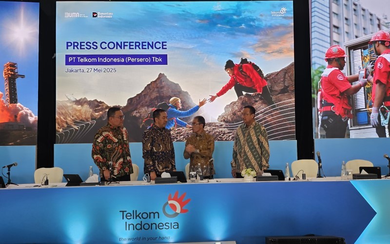 PT Telkom Indonesia (Persero) Tbk (TLKM) resmi mengumumkan dividen jumbo kepada pemegang saham. (Foto: iNews Media/Cahya Puteri)