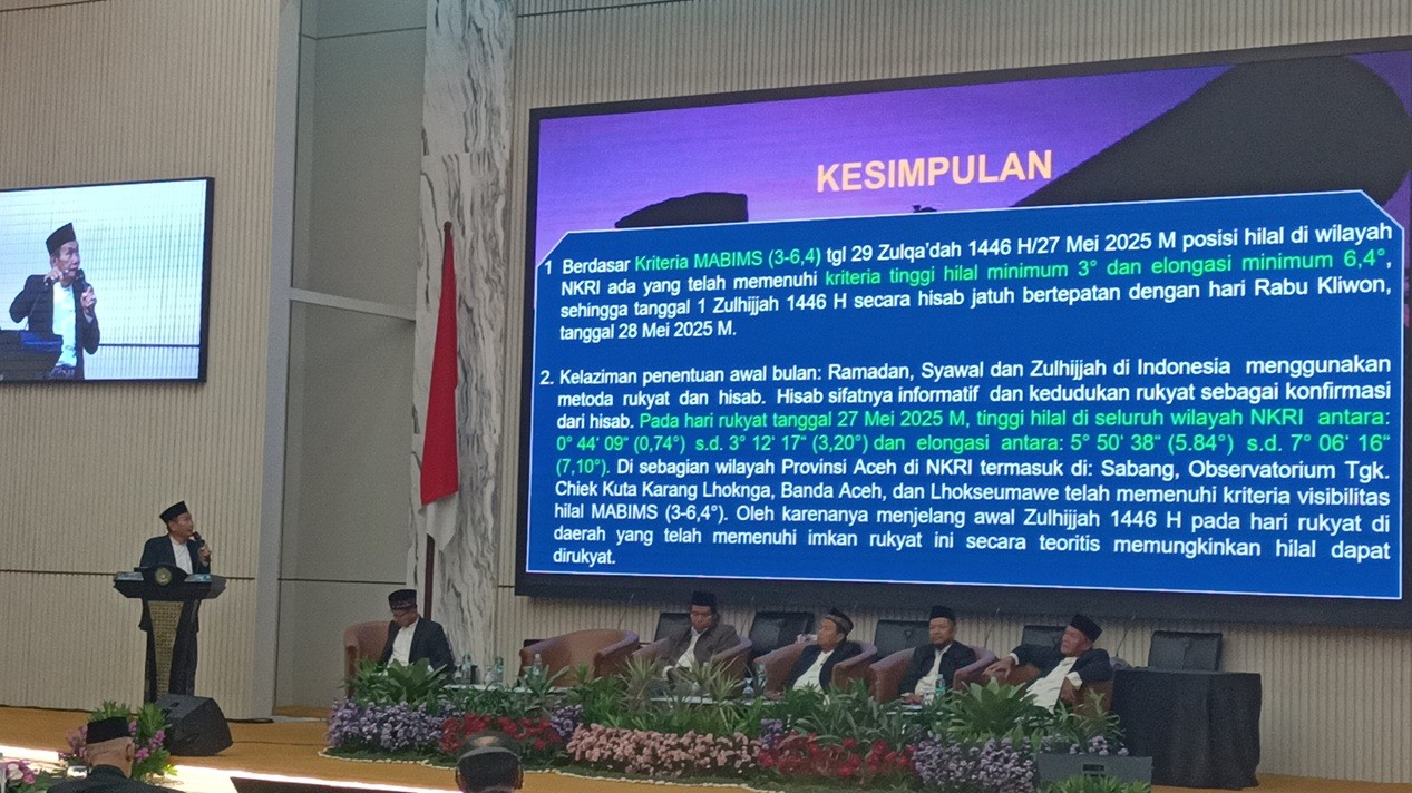Tim Hisab Rukyat Kemenag: 1 Zulhijjah 1446 H Jatuh pada Rabu 28 Mei 2025. (Foto Felldy/IMG)