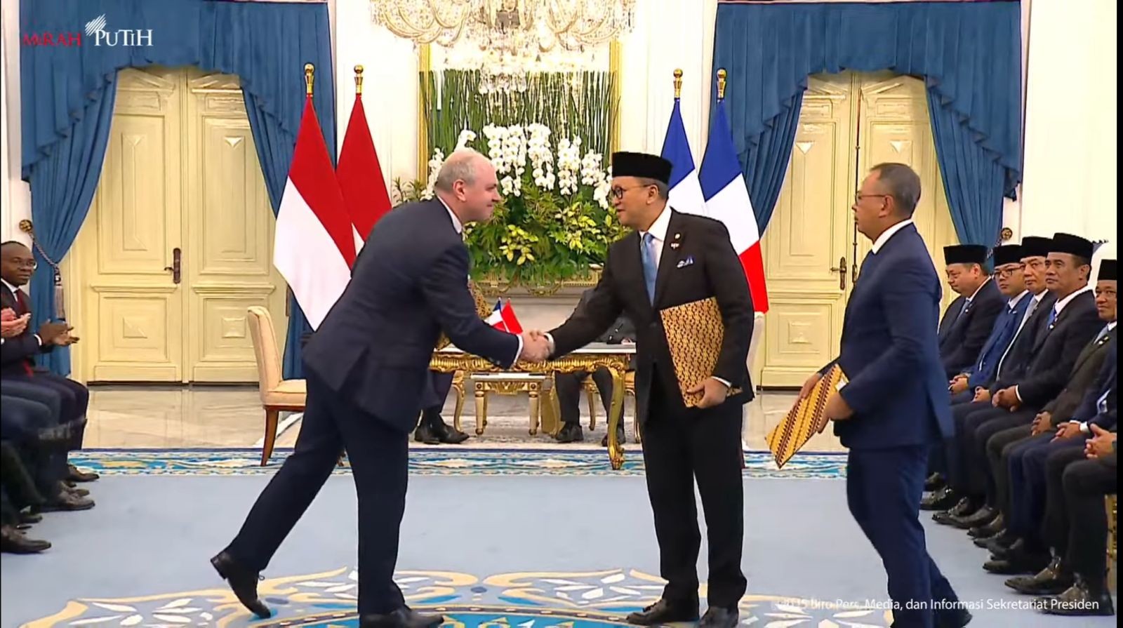 Danantara-INA Gandeng Perusahaan Tambang Prancis Eramet Kembangkan Ekosistem Bahan Baku Baterai EV. (Foto Tangkapan Layar YT Setpres)