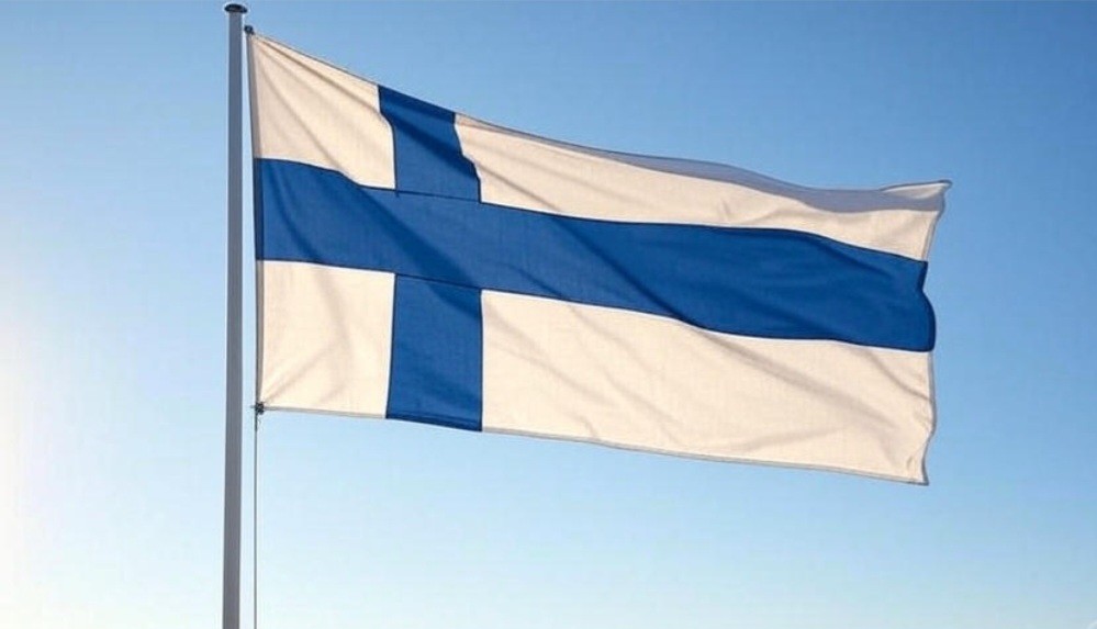 Bendera nasional Finlandia (ilustrasi). (Foto: Istimewa)