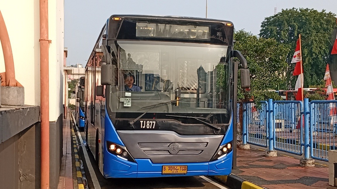 Layanan Transjabodetabek P11 Baranangsiang Bogor-Blok M dan perpanjangan rute Koridor 13 resmi diluncurkan, Kamis (5/6/2025). (Foto: IDXChannel/Refi Sandi)