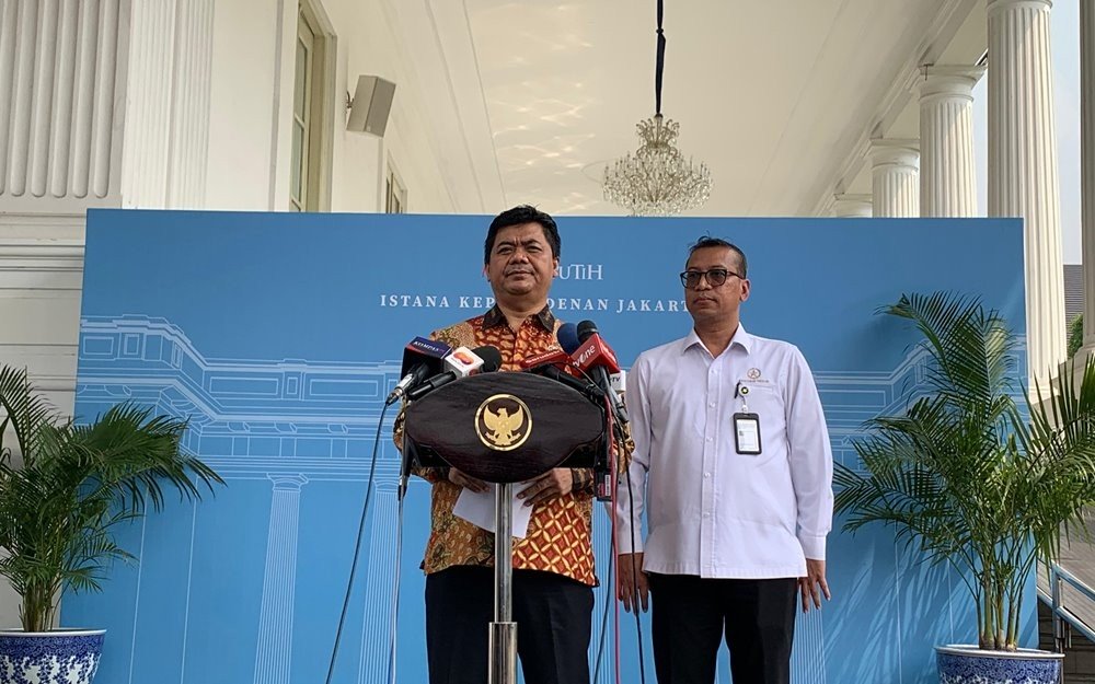 Wakil Menteri Sekretaris Negara atau Wamensesneg, Juri Ardiantoro ikut buka suara terkait biaya inap dan konsumsi pejabat. (Binti Mufarida/iNews Media Group)