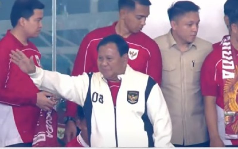 Presiden Prabowo Subianto mendatangi Stadion Utama Gelora Bung Karno (SUBK), Jakarta, Kamis (5/6/2025) malam. (Foto: iNews Media/Binti Mufarida)