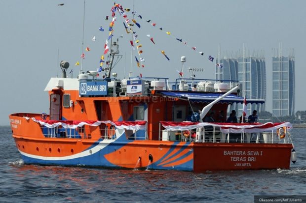 Bank Apung Teras BRI Kapal, Fakta Unik tentang Layanan BRI di Pelosok Indonesia. (Foto: MNC Media)