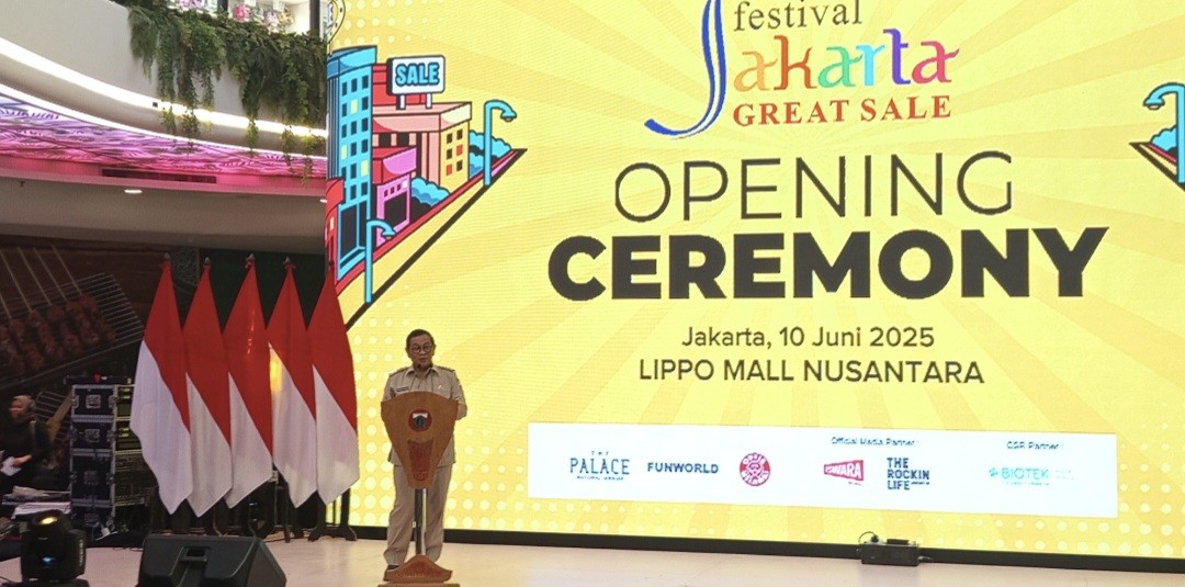 Pramono Buka Festival Jakarta Great Sale 2025, Bidik Transaksi Rp15,5 Triliun di Mal Jakarta (FOTO:Jonathan/iNews Media Group)