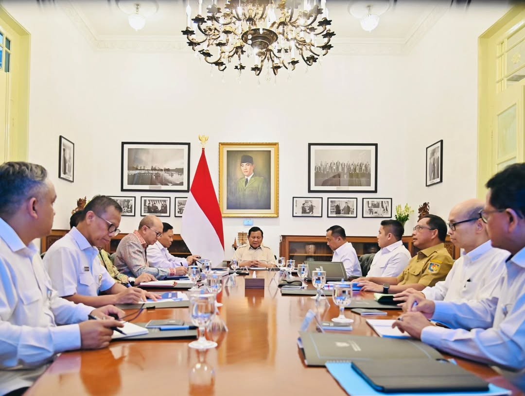 Cegah Air Rob, Prabowo Bahas Kesiapan Giant Sea Wall Sepanjang Utara Pulau Jawa (FOTO:Biro Pers Sekretariat Presiden)
