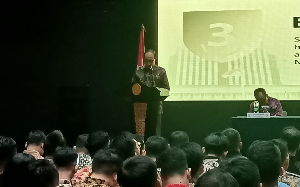 Ketua MA Ingatkan Hakim Baru Tak Perlu Ketuk Pintu Pimpinan Jika Ingin Naik Jabatan (Felldy Utama/iNews Media Group)