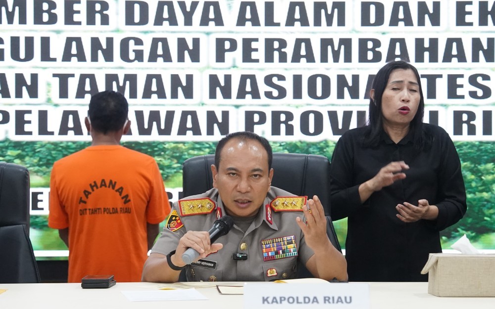 Komersialkan Lahan Taman Nasional Tesso Nilo, Tokoh Adat di Riau Diamankan Polisi