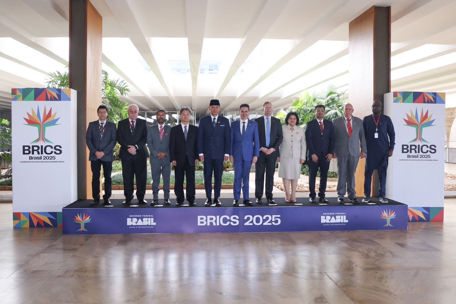 Menko IKP, Agus Harimurti Yudhoyono (AHY), menghadiri Forum Urbanisasi BRICS yang digelar di Brasilia, Brasil, Senin (23/6/2025). (Foto: Ist.)