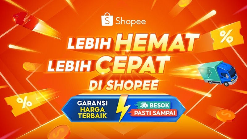 Shopee kembali menarik perhatian publik dengan menghadirkan kampanye terbaru bertajuk Lebih Hemat Lebih Cepat. (foto: dok: Istimewa)