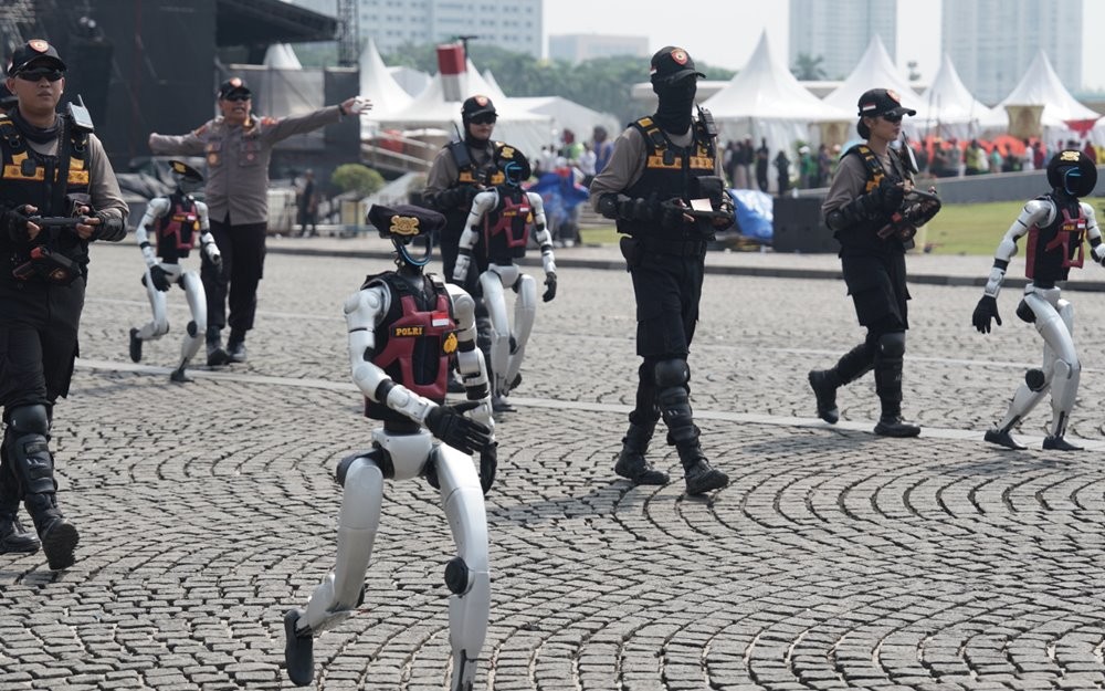 Polri Pamer Robot saat Peringatan Hari Bhayangkara ke-79, Apa Fungsinya? (Foto:Humas Polri)