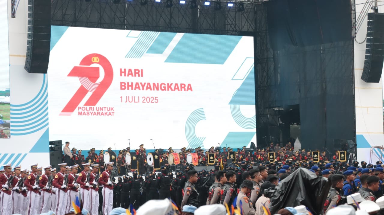 Prabowo Hadiri Acara HUT ke-79 Bhayangkara, 5.888 Personel Gabungan Dikerahkan. (Foto iNews Media Group)
