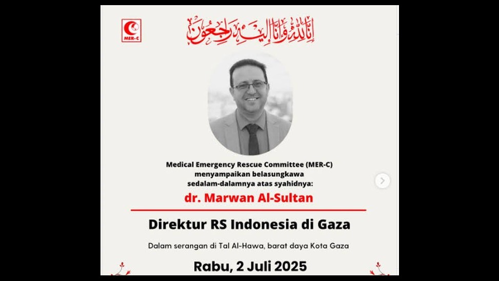 Kemlu Berduka Direktur RS Indonesia di Gaza Tewas Akibat Serangan Israel. (Foto Istimewa)