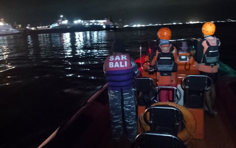 KMP Tunu Jaya Rute Ketapang-GilimanukTenggelam di Selat Bali (Dokumen: Basarnas)