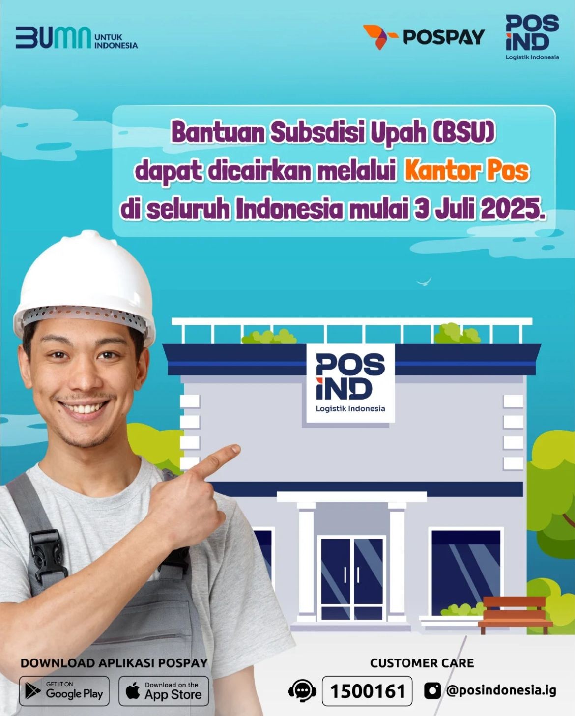 Cara Cek Dana BSU lewat Pospay dengan Mudah, Ini Syarat dan Langkah-langkahnya. (Foto: Instagram/Pospay_Indonesia)