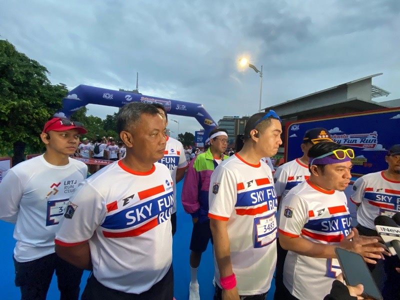 Jakarta Sky Fun Run (JSFR) 2025 kembali digelar pada Minggu (6/7/2025) sebagai bagian dari rangkaian perayaan HUT ke-498 Kota Jakarta. (foto: iNews Media)