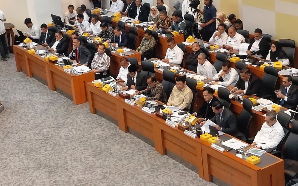 Menko Polkam Budi Gunawan menyebut data terkait tingkat kepuasan publik terhadap kinerja pemerintahan Presiden Prabowo Subianto (Felldy Utama/iNews Media Group)