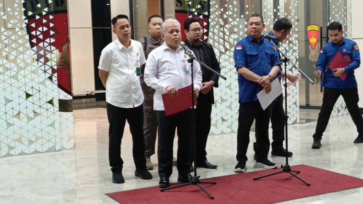 Kejagung Tetapkan Sembilan Tersangka Baru Kasus Dugaan Korupsi Minyak Mentah Pertamina. (Foto: Khabibi/Inews Media Group)