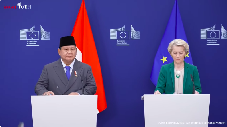 Perkuat Kemitraan Ekonomi, Prabowo Bertemu Presiden Komisi Uni Eropa (Foto: dok Setpres)
