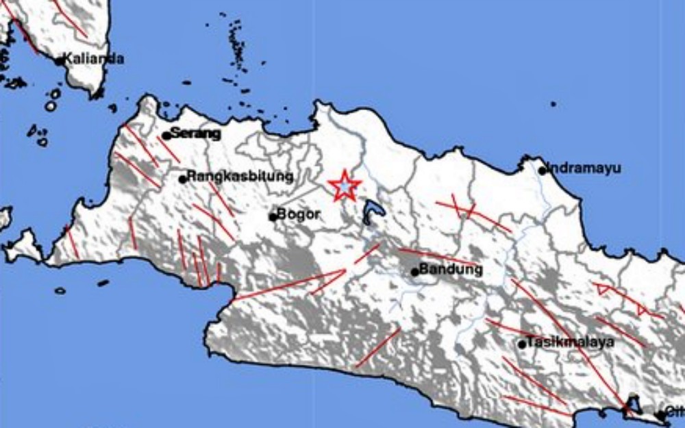 Gempa Magnitudo 2,6 Guncang Kabupaten Bekasi, Berpusat di Darat (BMKG)