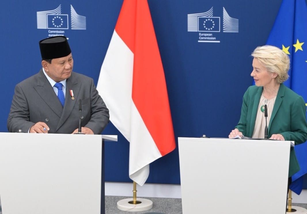 Indonesia-Uni Eropa Targetkan Teken IEU-CEPA pada September 2025. (Foto: X/@vonderleyen