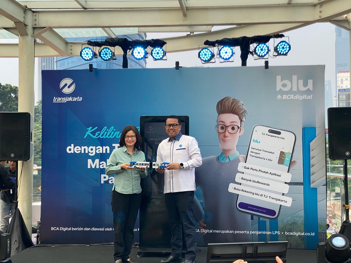 Transjakarta Gaet Blu by BCA Digital, Percepat Transformasi Digital Transportasi Publik. (Foto Anggie/IMG)