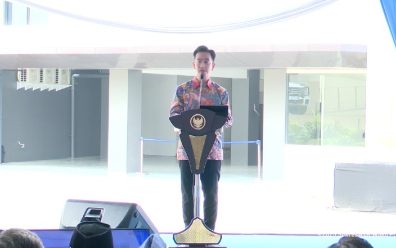 Wakil Presiden Gibran Rakabuming Raka menjamin ketersediaan dana program Makan Bergizi Gratis (MBG). (Foto: iNews Media/Binti Mufarida)