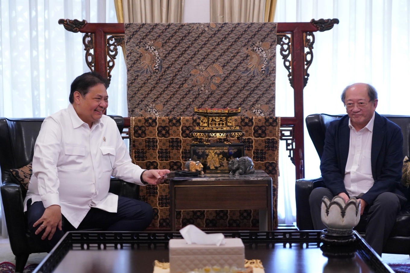 Airlangga Rayu Temasek Perbanyak Portofolio Investasi di Indonesia. (Foto Istimewa/Kemenko Perekonomian)