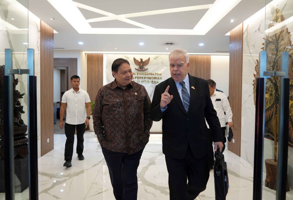 Airlangga Bertemu Diplomat Baru AS, Bahas Investasi hingga Proses Aksesi ke OECD. (Foto: Dok. Kemenko Perekonomian)