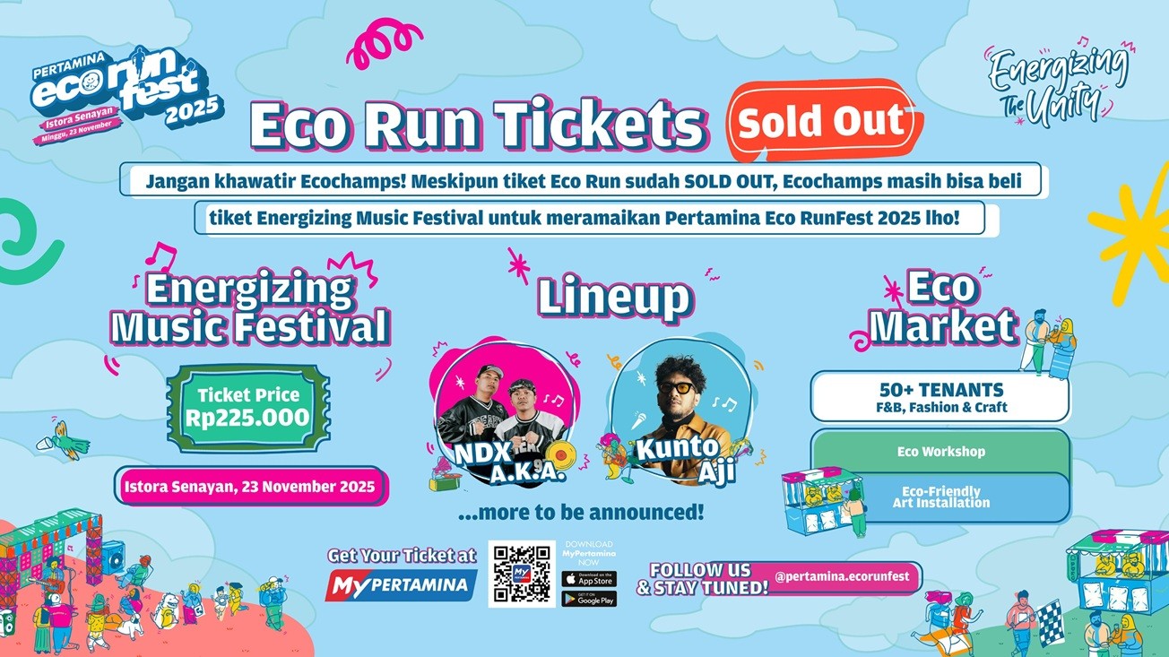 Tiket Pertamina Eco Run 2025 Sold Out, Saatnya Partisipasi di Energizing Music Festival. (Foto Istimewa)
