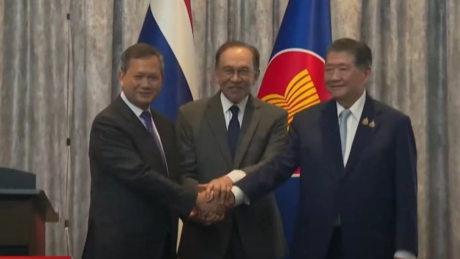 Thailand dan Kamboja Sepakat Gencatan Senjata Tanpa Syarat, Didamaikan Malaysia. (Foto: X)
