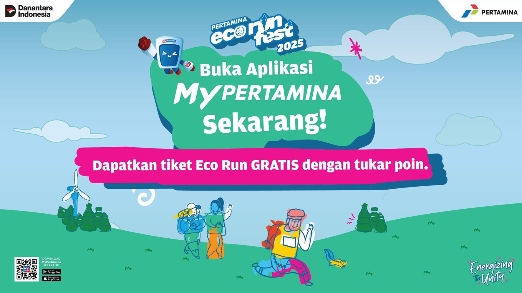 Ayo Tukar Poin MyPertamina dengan Tiket Gratis Eco Run dan Energizing Music Festival 2025. (Foto Istimewa)