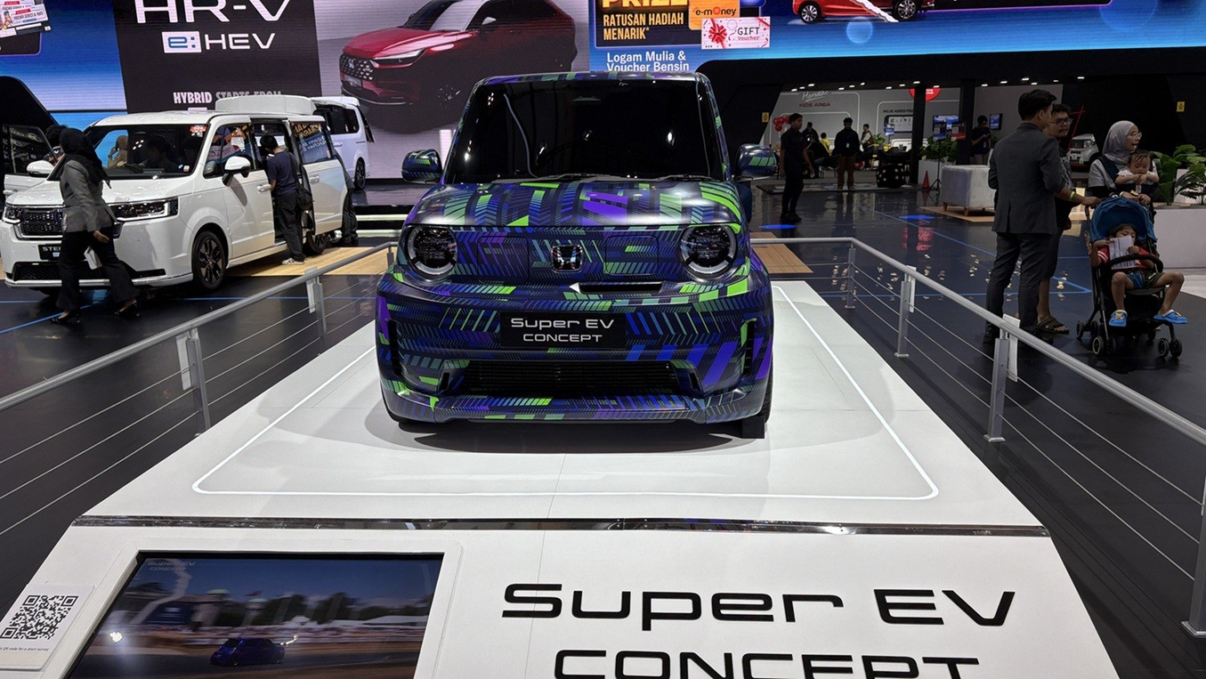 Honda Bawa Mobil Konsep Super EV di GIIAS 2025, Mungil Bergaya Sporty. (Foto Fadli R/IMG)