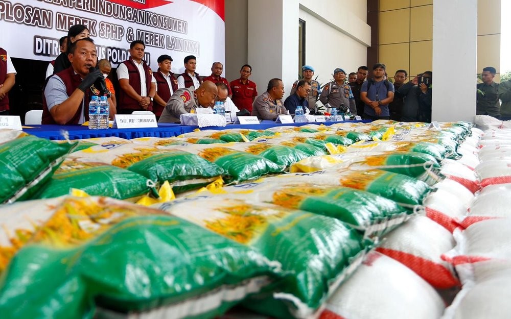 Polisi Minta Pengusaha dan Pedagang Tak Main Curang Oplos Beras (Humas Polri)