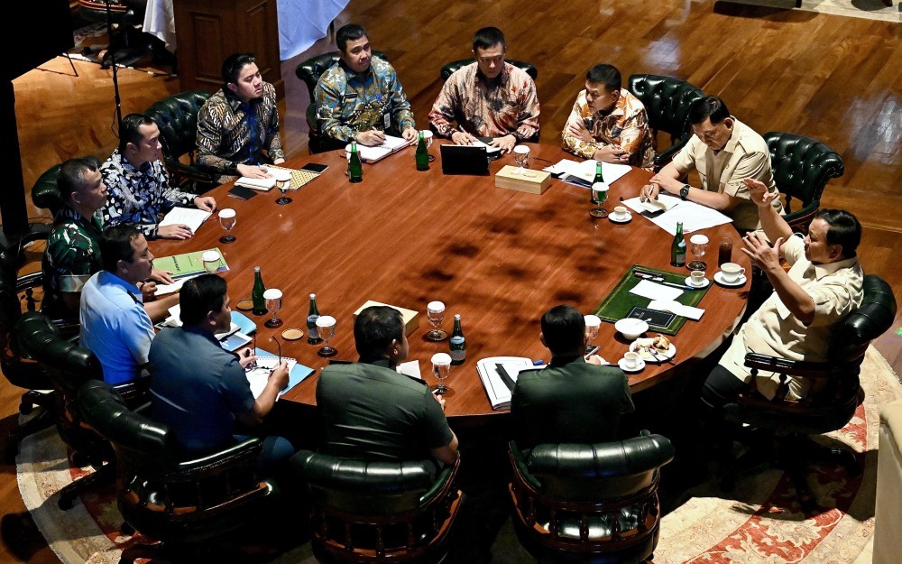 Prabowo Bahas Situasi Pertahanan, Panggil Panglima dan Kepala Staf TNI (Biro Setpres)