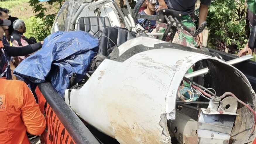Pesawat Latih Jatuh di Ciampea Bogor, Satu Orang Meninggal Dunia (FOTO:Dok Putra)