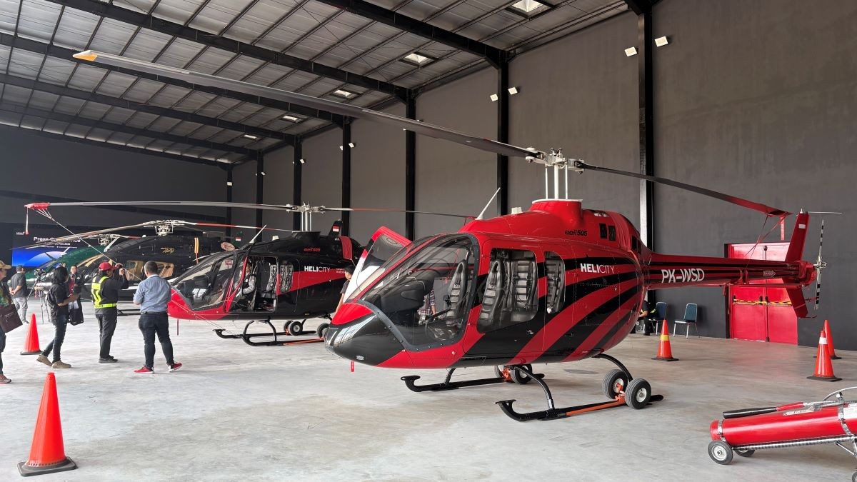 Penyewaan Helikopter Turun 40 Persen Sepanjang 2025 Imbas Kondisi Ekonomi. (Foto: M. Fadli Ramadan/Inews Media Group)