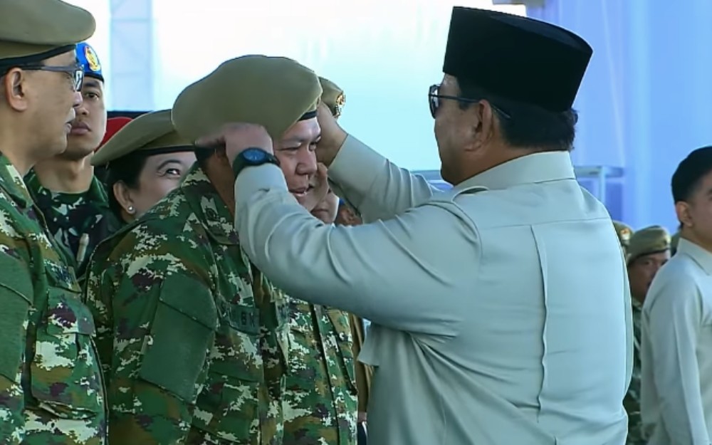 Presiden Prabowo Beberkan Alasan Para Menterinya Kenakan Seragam Loreng