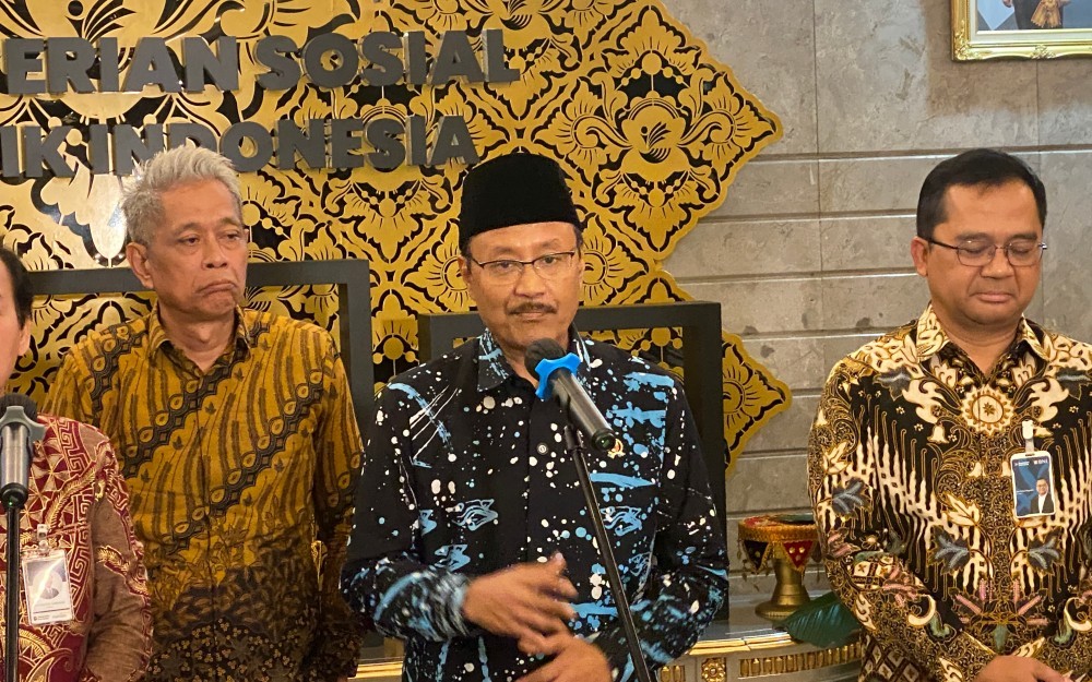Menteri Sosial Saifullah Yusuf menyebut penyaluran bansos sudah lewat digitalisasi (Ari Sandita/iNews Media Group)